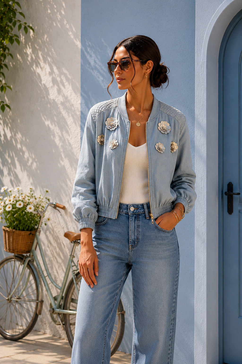 Floral Jacket Blue