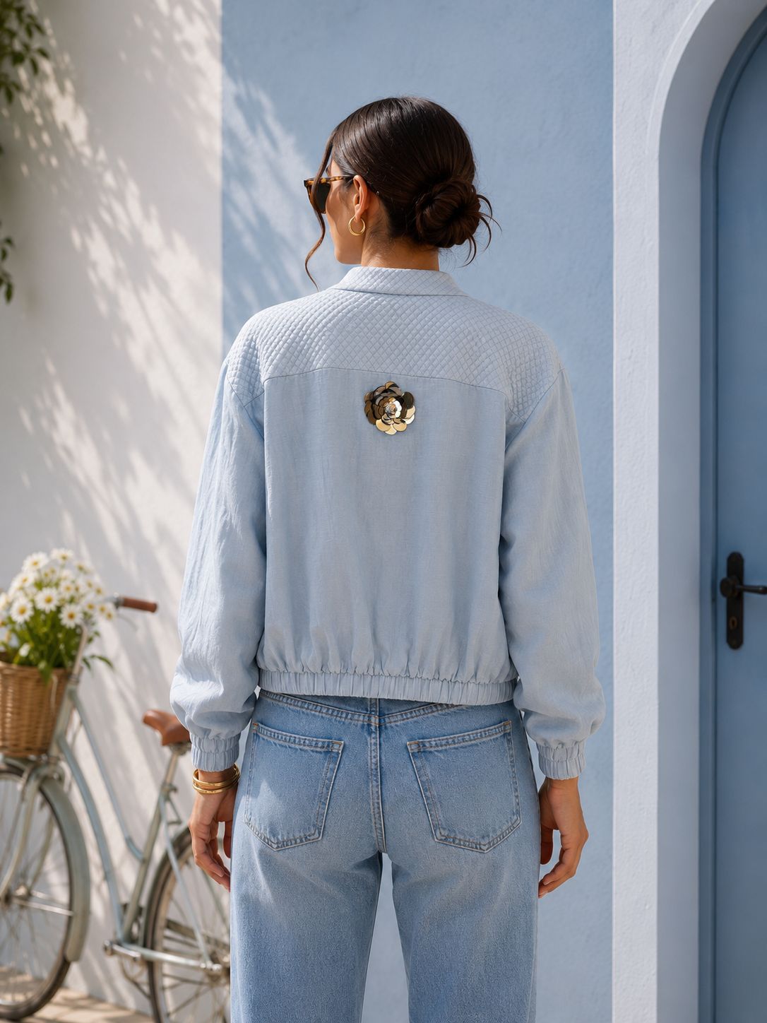 Floral Jacket Blue
