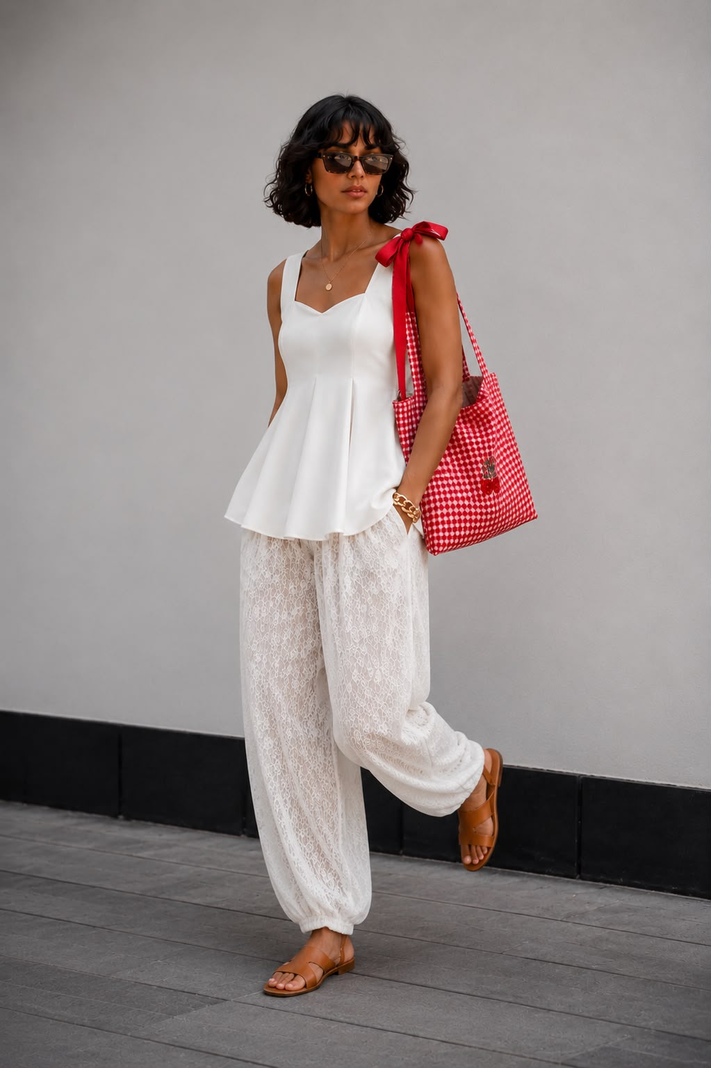 White cotton Top