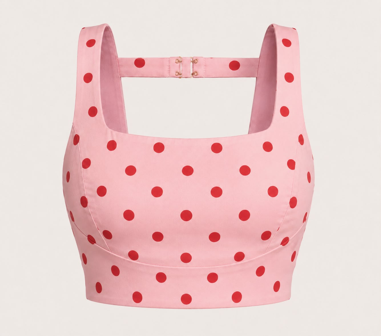 Polka Printed poplin fabric Top