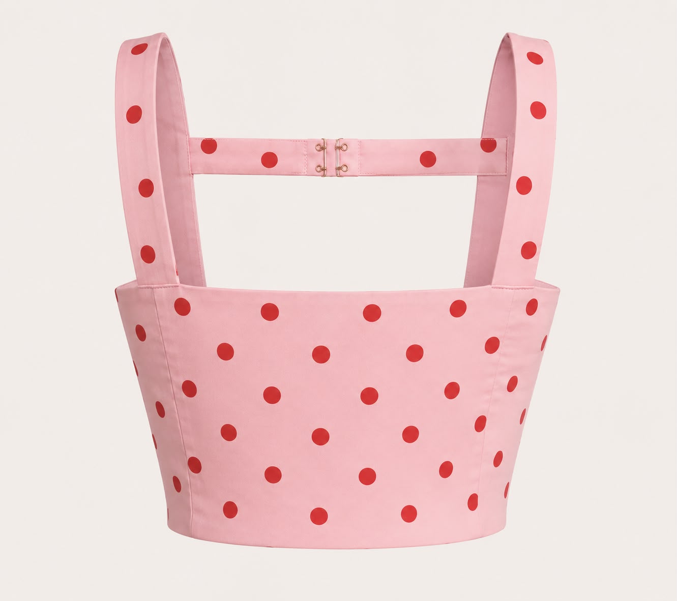Polka Printed poplin fabric Top