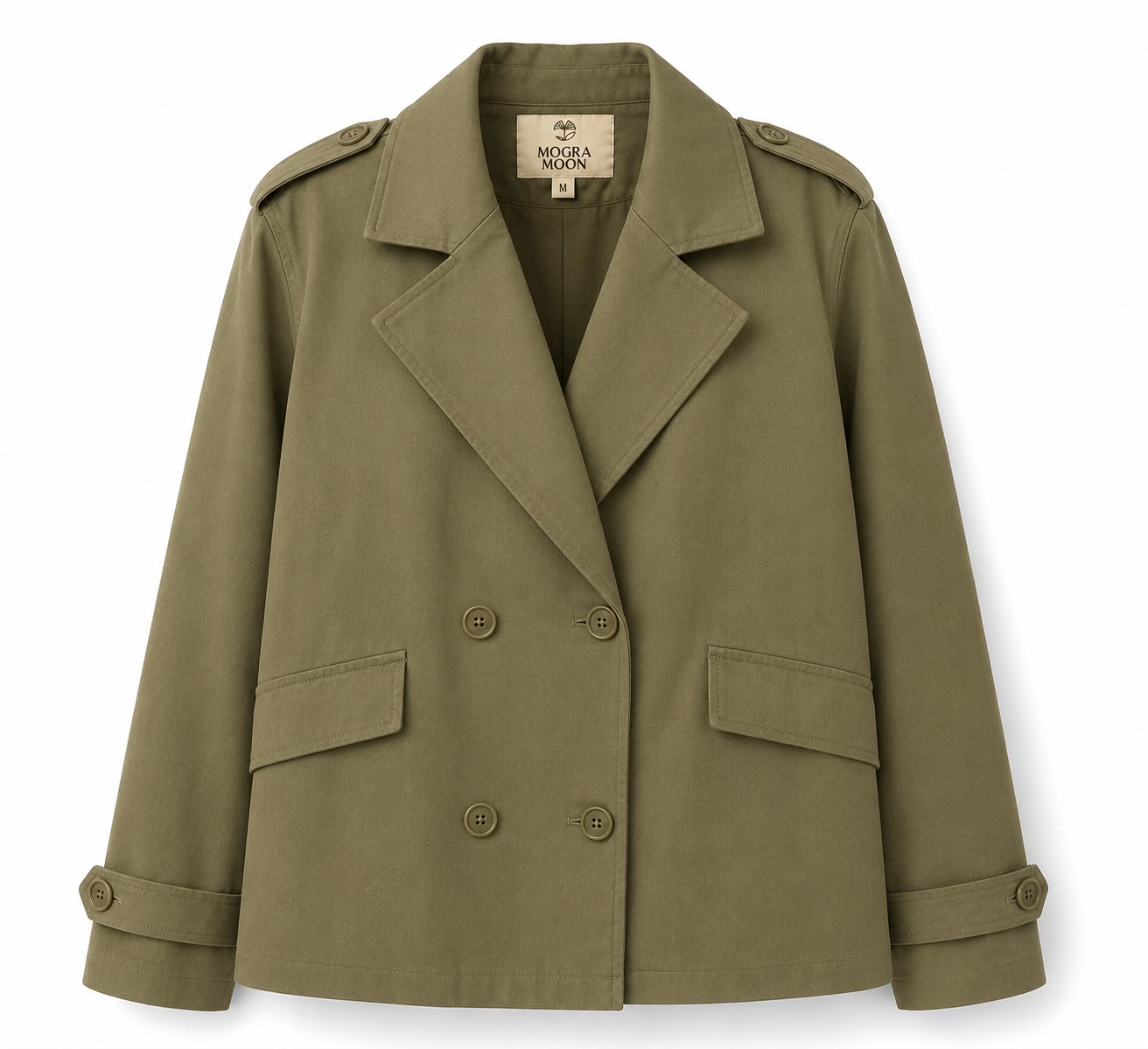 Twill cotton, lined with printed cotton fabric(Jacket)